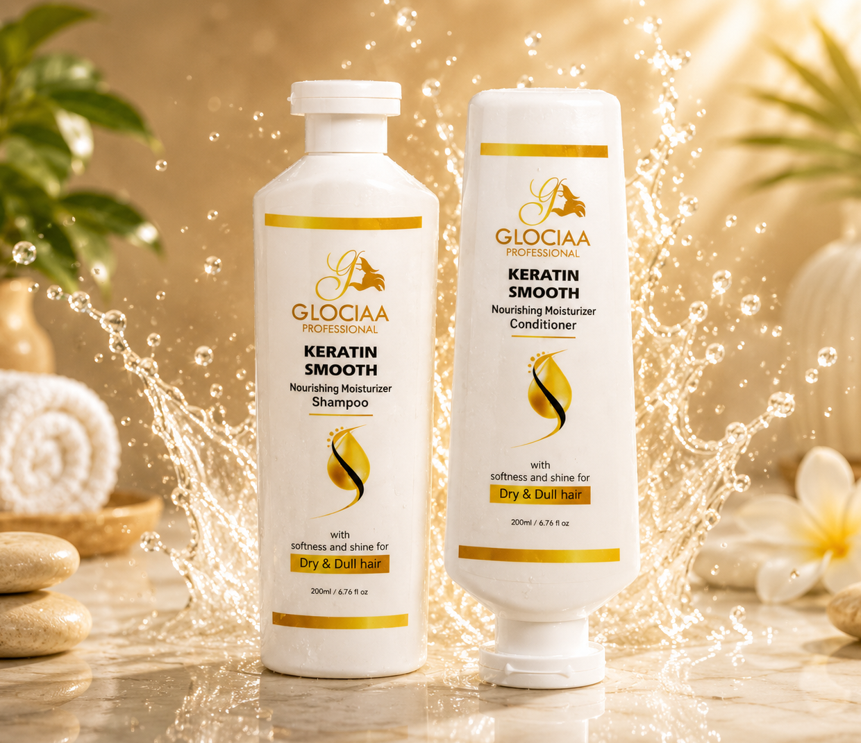 Keratin Shampoo + Conditioner Combo